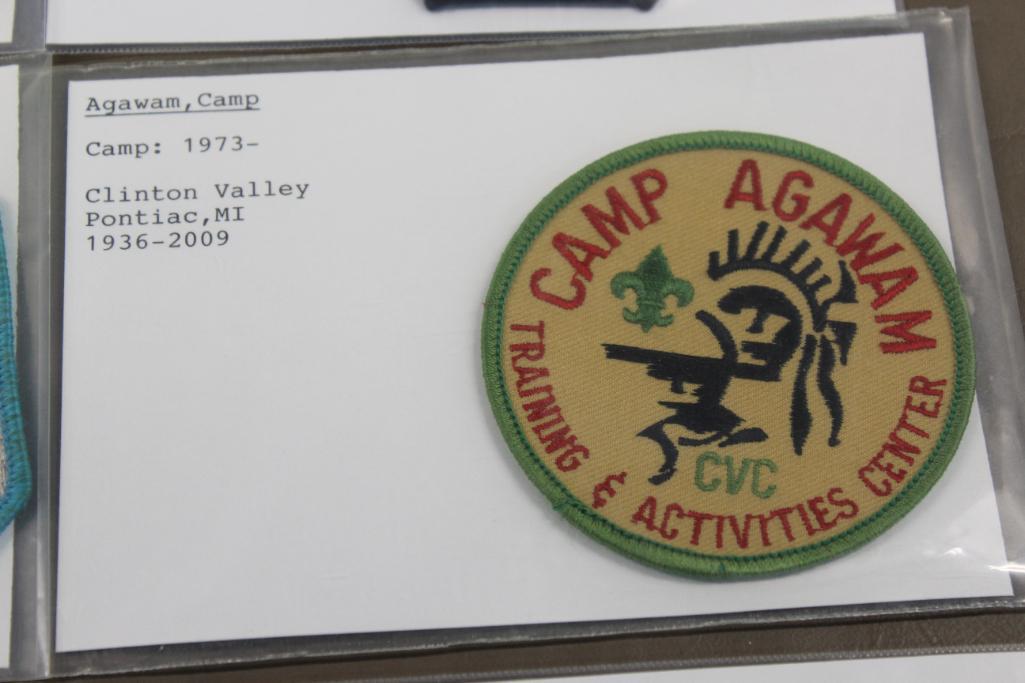 9 BSA Camp Patches for A-Name Camps