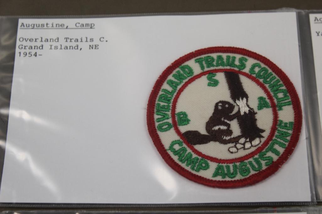 9 BSA Camp Patches for A-Name Camps