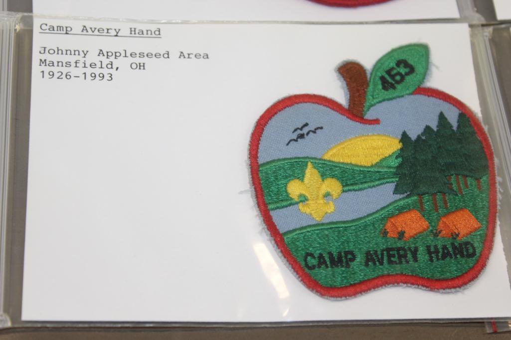 9 BSA Camp Patches for A-Name Camps