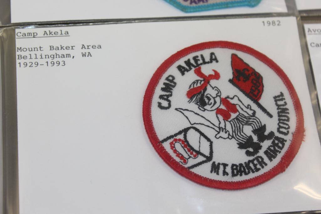 9 BSA Camp Patches for A-Name Camps