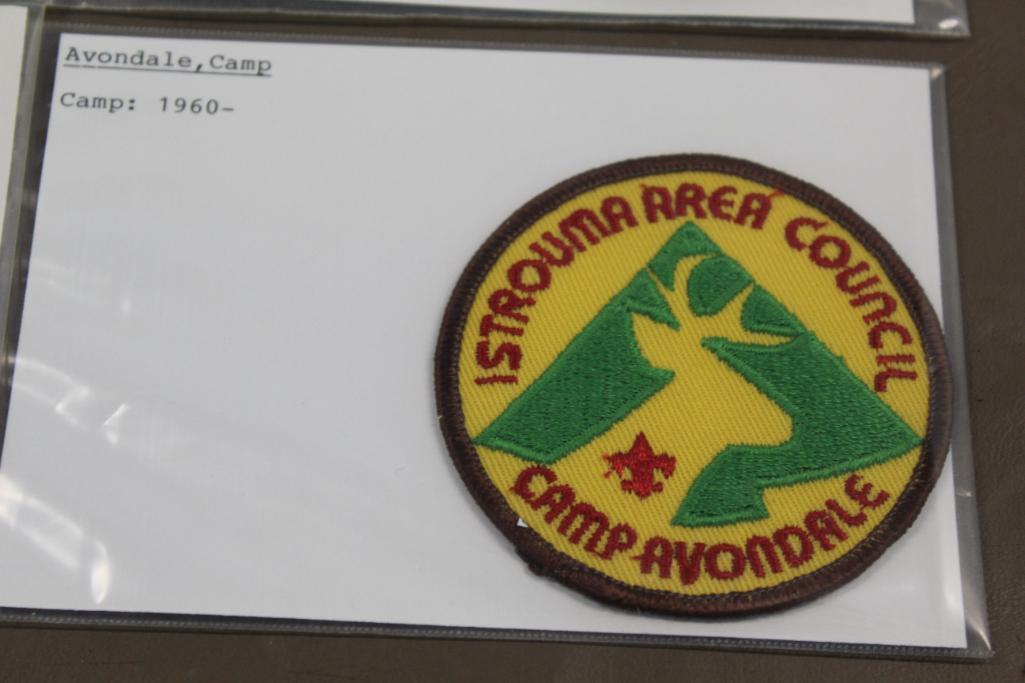 9 BSA Camp Patches for A-Name Camps