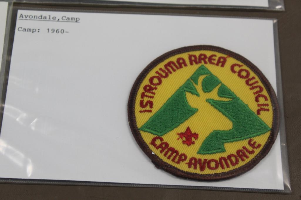 9 BSA Camp Patches for A-Name Camps