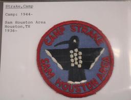 Four Early BSA Camp Strake Patches