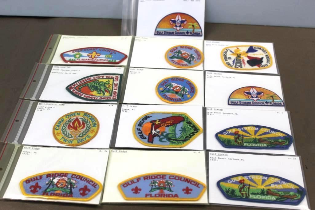 13 Mixed Florida Area Council Patches