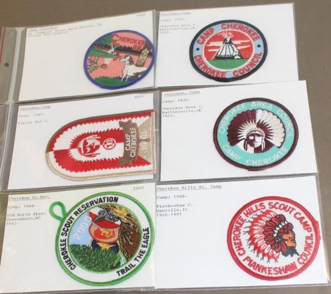 6 "Cherokee" Camp Patches