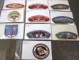 10 L-Name BSA Council Patches