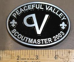 Peaceful Valley Scoutmaster 2003 Belt Buckle