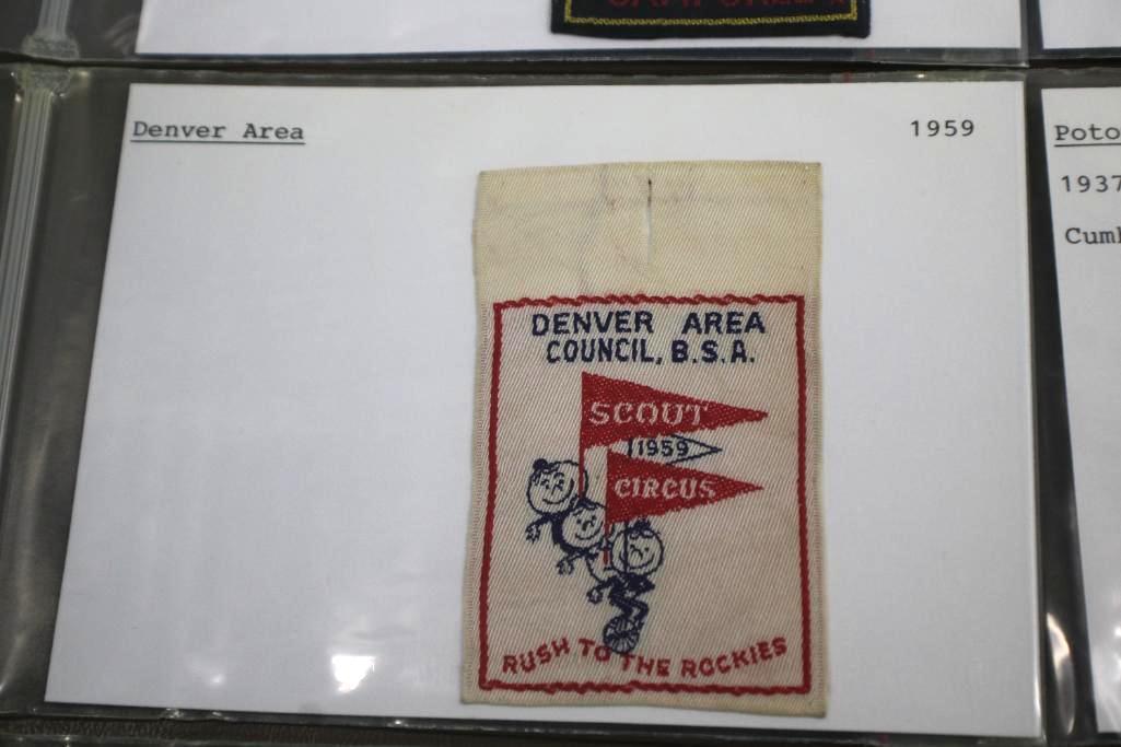 9 BSA Woven Fabric Event Patches Dated 1968-1964