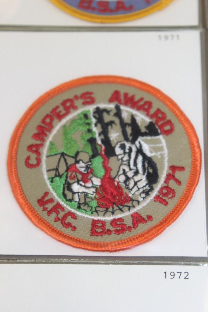 Ten BSA Mostly Camping Patches from the Southeastern US