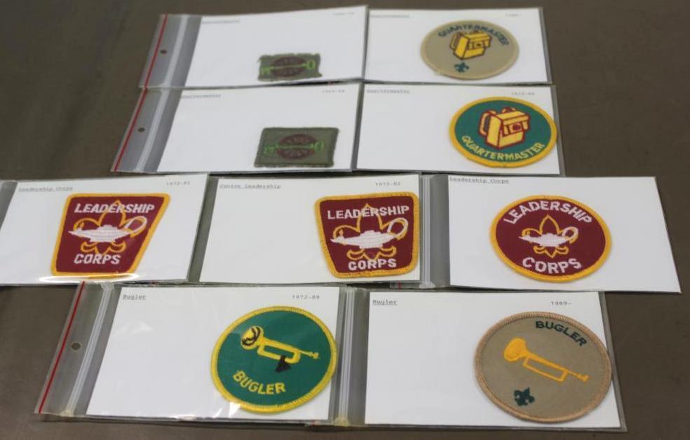 9 BSA Bugler, Quartermaster, and Leadership Patches