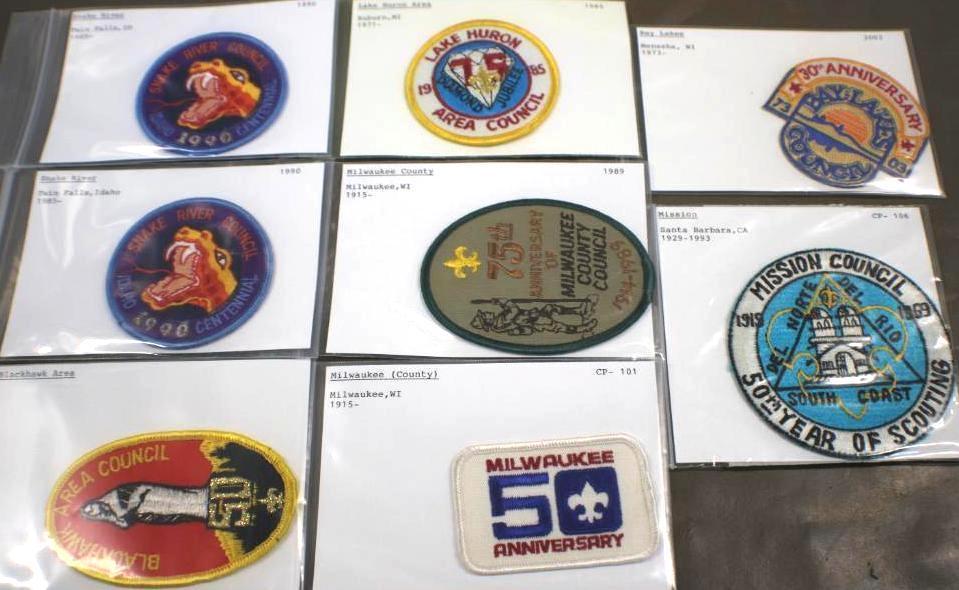 8 Mixed BSA Council Patches