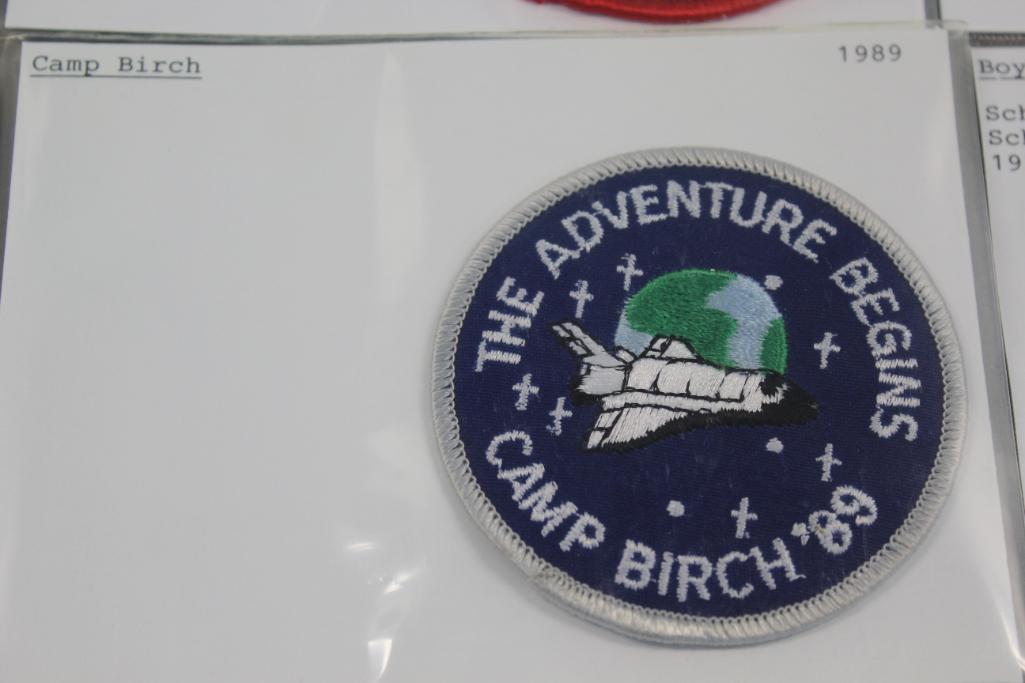 12 BSA Camp Patches for B-Named Camps