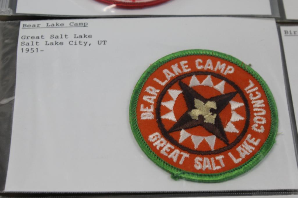 12 BSA Camp Patches for B-Named Camps