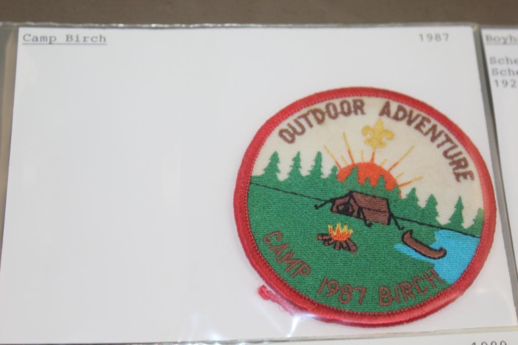 12 BSA Camp Patches for B-Named Camps