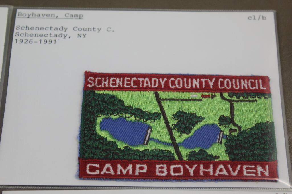 12 BSA Camp Patches for B-Named Camps