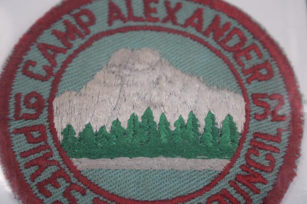 4 Early BSA Camp Patches from Camp Alexander and Camp Drake