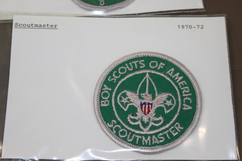 18 Scout Master and Assistant Patches as Early as 1938-1966 Era