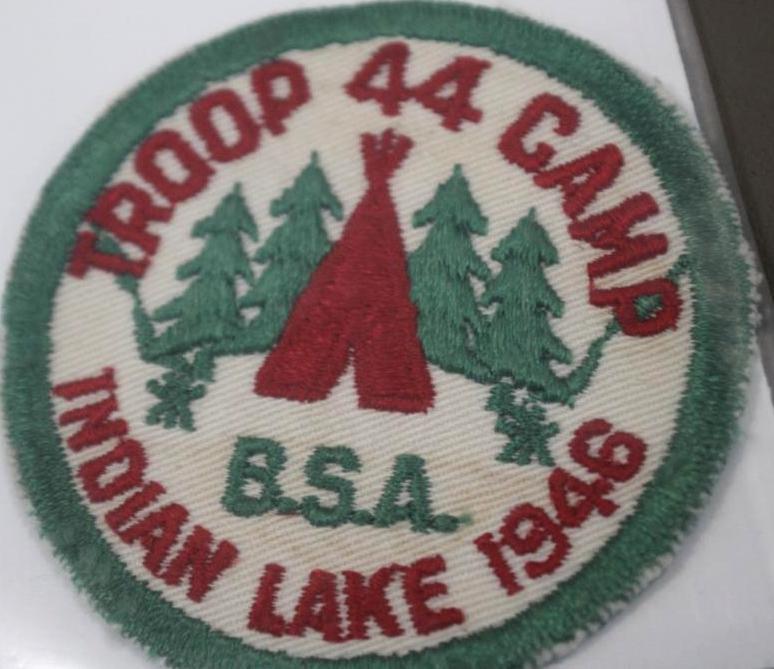 Pair of Indian Lake Troop 44 Camp 1946 Patches