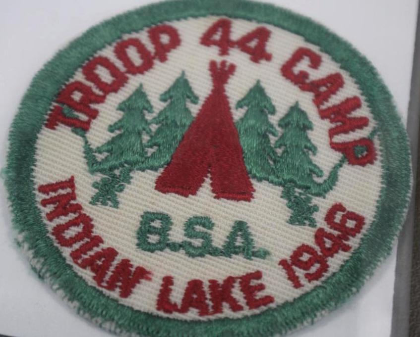 Pair of Indian Lake Troop 44 Camp 1946 Patches