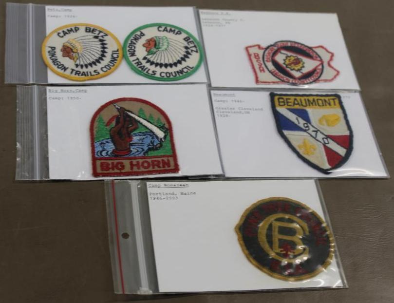 Six Vintage BSA Camp Patches