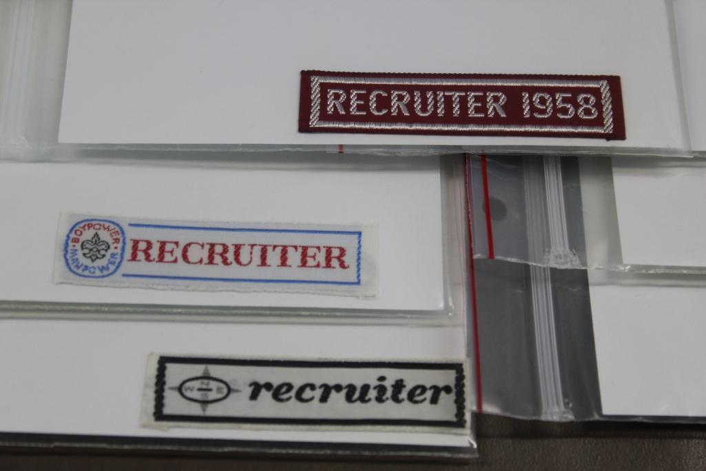 Collection of Woven Fabric Recruiter Patches