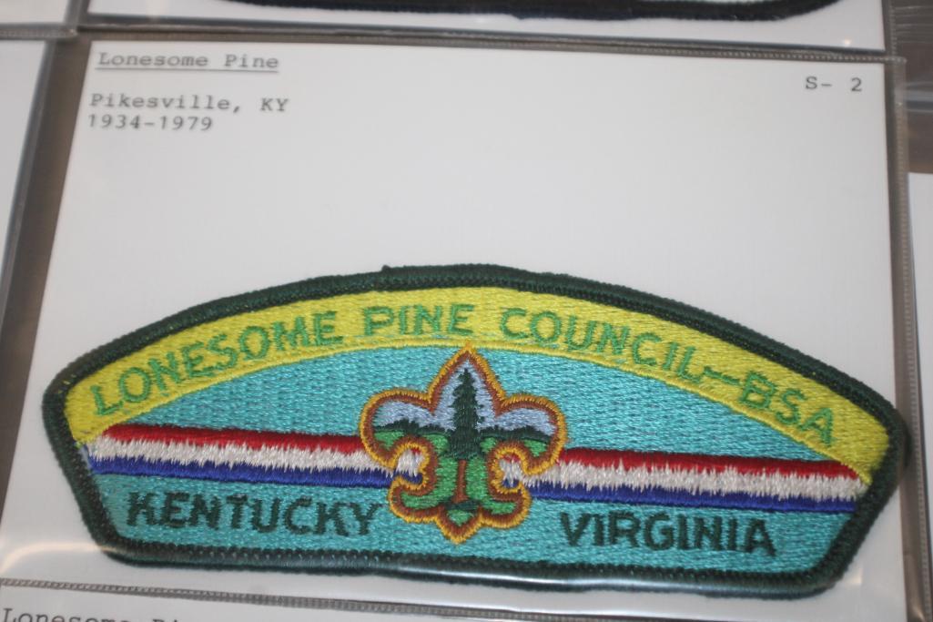 13 Mixed BSA Council Patches for "L"-Named Councils