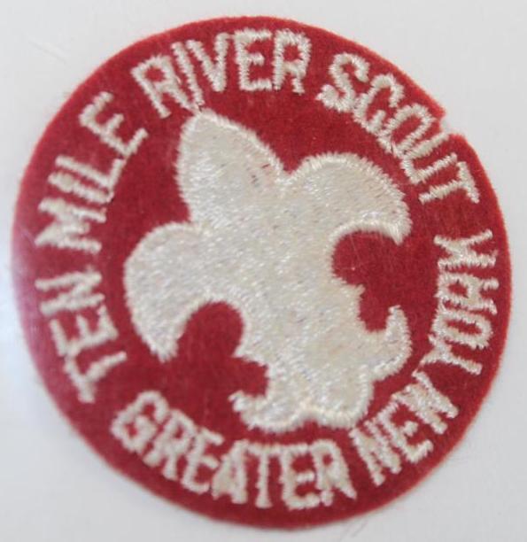 Ten Mile River Greater New York Scout and Staff Patches, One is Felt