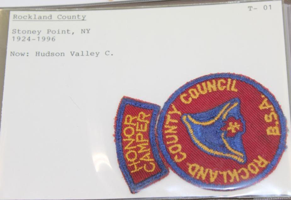 Variety of Early and Vintage Scout Council Patches