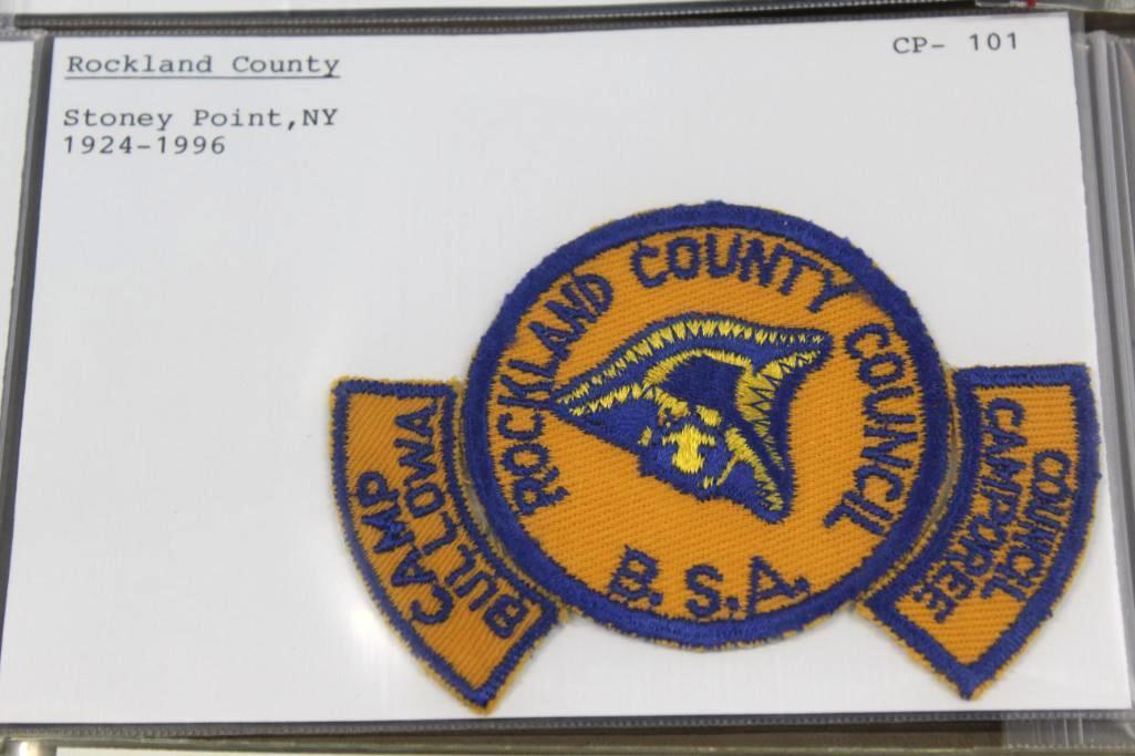 Variety of Early and Vintage Scout Council Patches