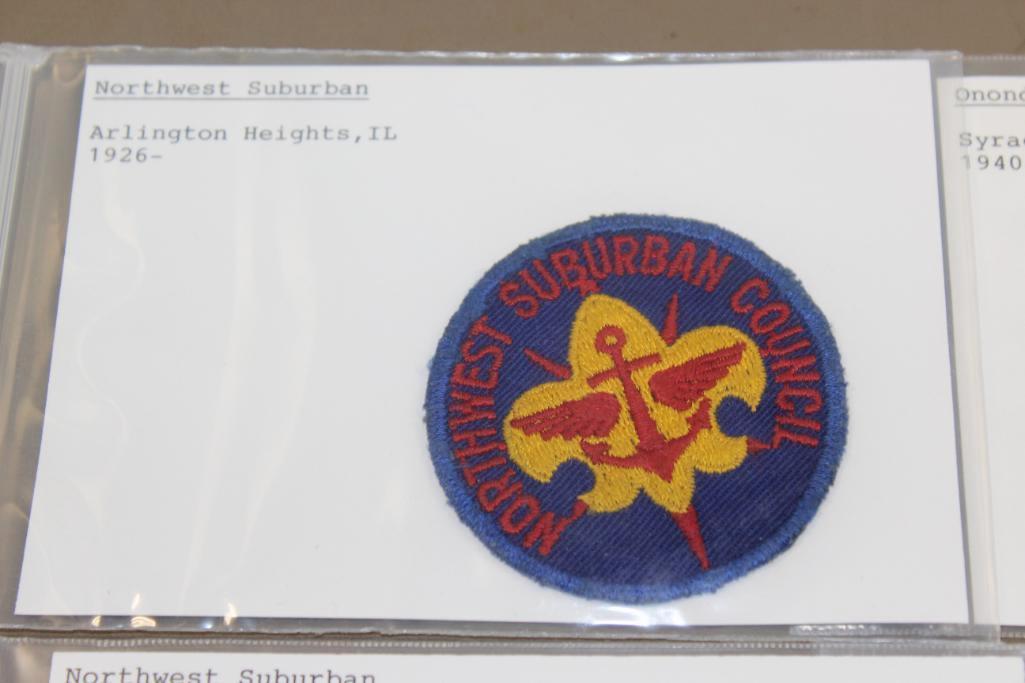 Variety of Early and Vintage Scout Council Patches