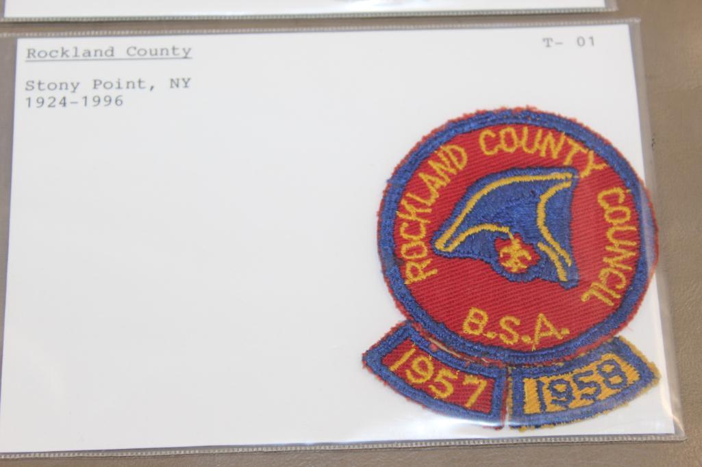 Variety of Early and Vintage Scout Council Patches