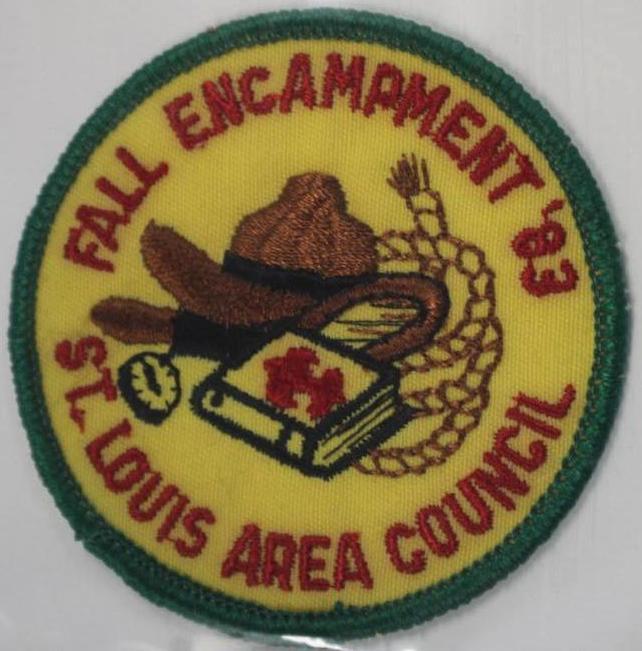 15 St. Louis Area Fall Camping Event Patches 1962-2007