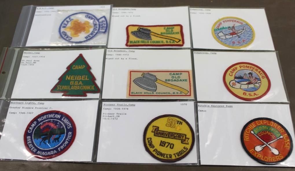 9 Early BSA Camp Patches