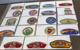 19 Mixed BSA Council Patches