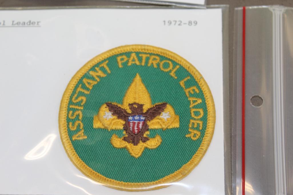 Variety of Patrol Leader and Assistant Patches Dated as Early as 1936