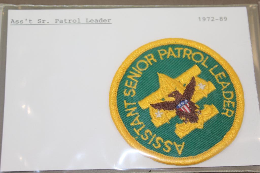 Variety of Patrol Leader and Assistant Patches Dated as Early as 1936
