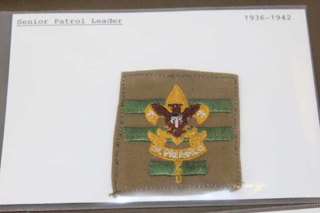 Variety of Patrol Leader and Assistant Patches Dated as Early as 1936