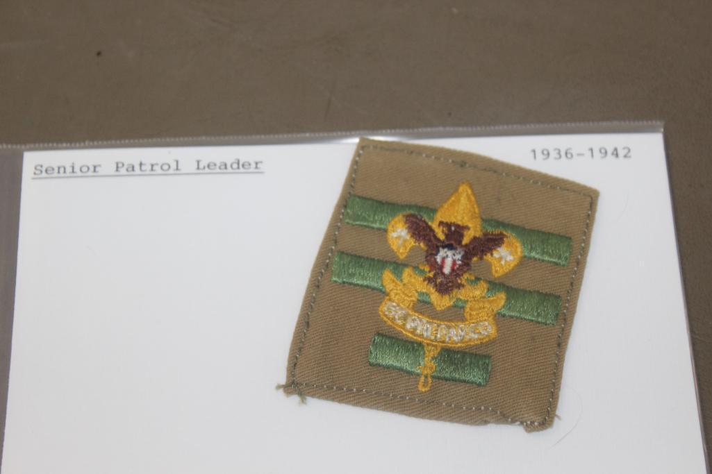 Variety of Patrol Leader and Assistant Patches Dated as Early as 1936