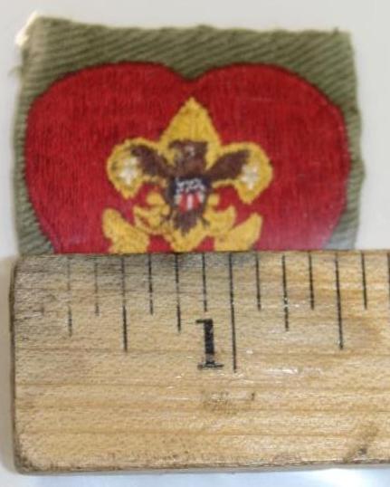 Early BSA Life Scout Embroidery on Fabric Patch