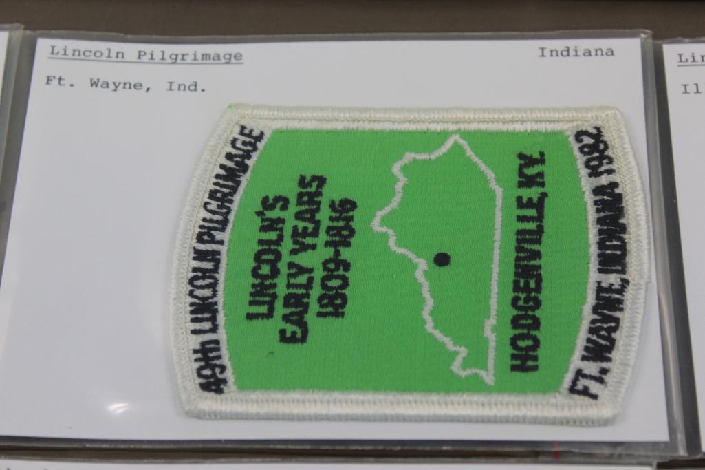 17 Unique Lincoln Pilgrimage/Trail Patches