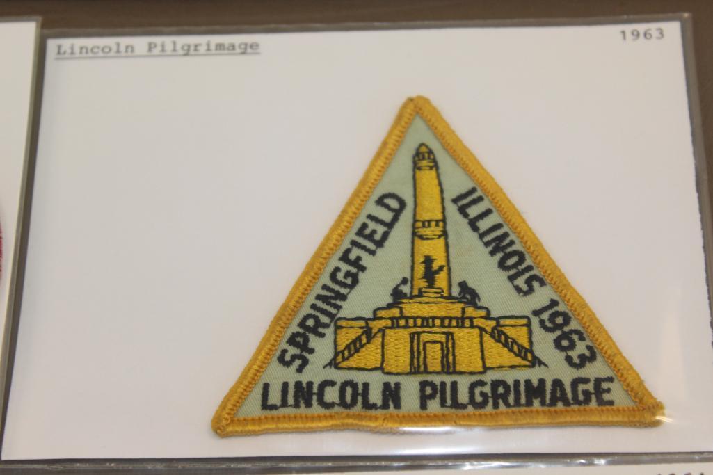 17 Unique Lincoln Pilgrimage/Trail Patches