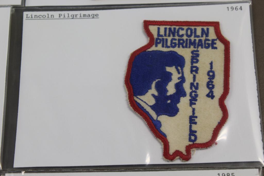 17 Unique Lincoln Pilgrimage/Trail Patches