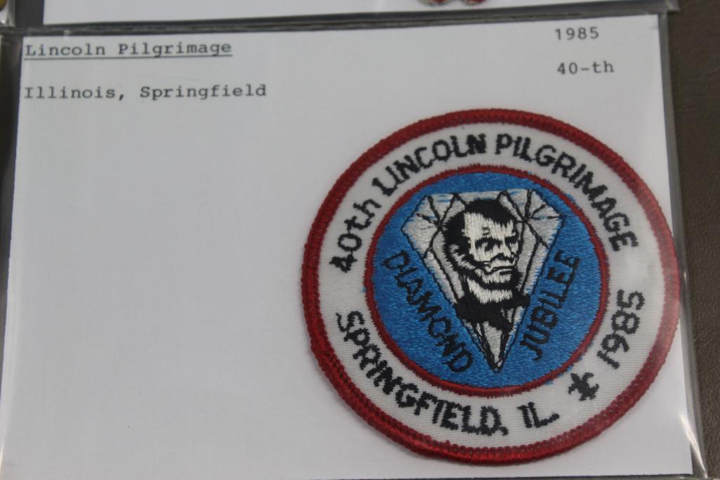 17 Unique Lincoln Pilgrimage/Trail Patches