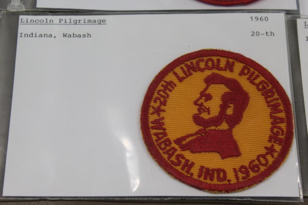 17 Unique Lincoln Pilgrimage/Trail Patches