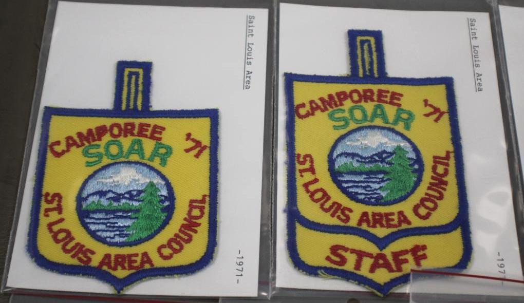 16 St. Louis Area Council and Spring Camporee Patches dated 1966-1982