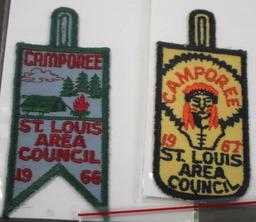 16 St. Louis Area Council and Spring Camporee Patches dated 1966-1982