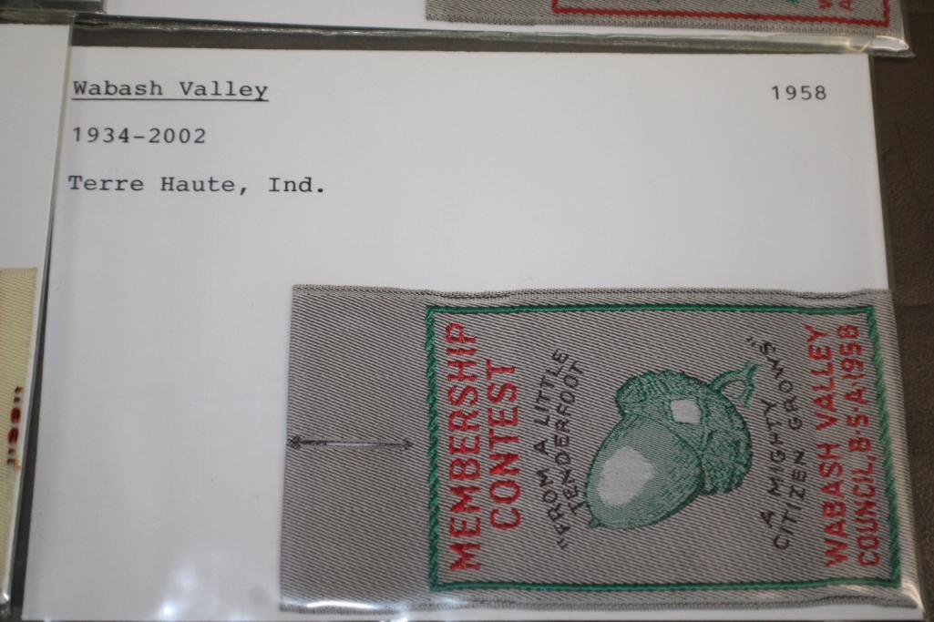 13 BSA Woven Fabric Patches Dated 1958-1961