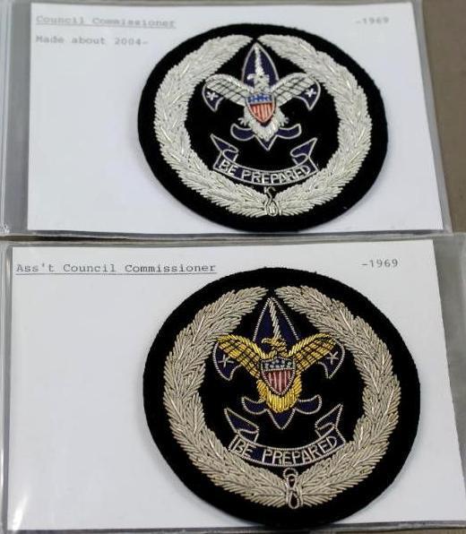 Council Commissioner and Assistant Council Commissioner Bullion Patches