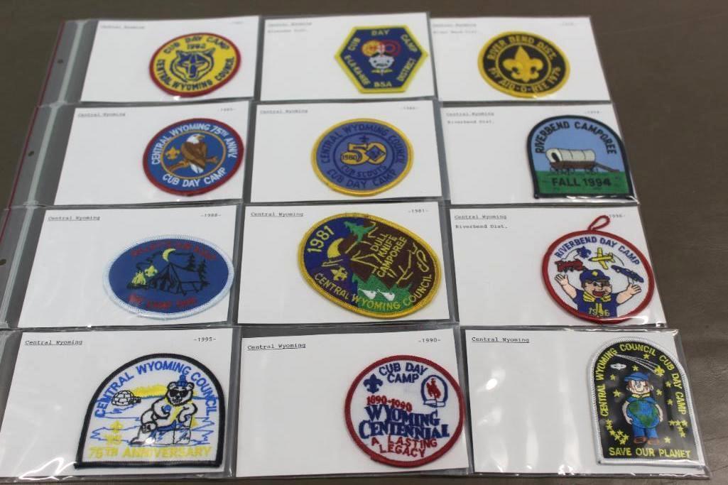 12 Mixed Central Wyoming BSA Patches