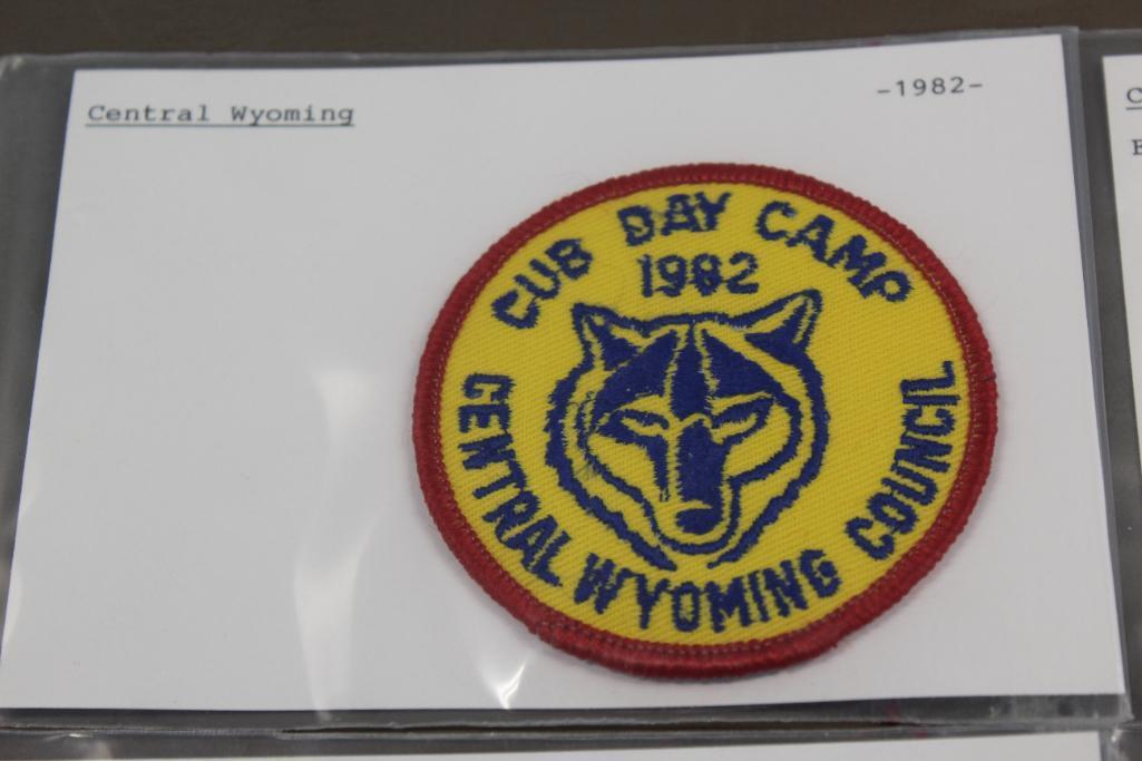 12 Mixed Central Wyoming BSA Patches